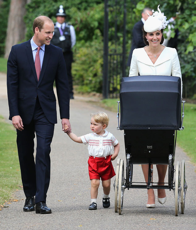 Catherine, Duchess of Cambridge, Prince William, Duke of Cambridge, Princess Charlotte of Cambridge, Prince George, Christening Catherine, Duchess of Cambridge, Prince William, Duke of Cambridge, Princess Charlotte of Cambridge, Prince George, Christening